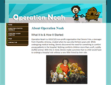 Tablet Screenshot of operationnoah.info